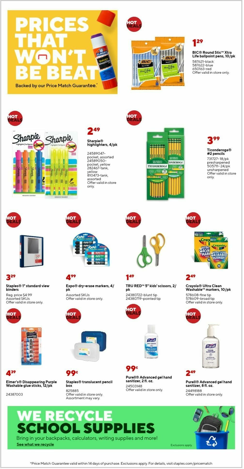 Staples Weekly Ad from June 9