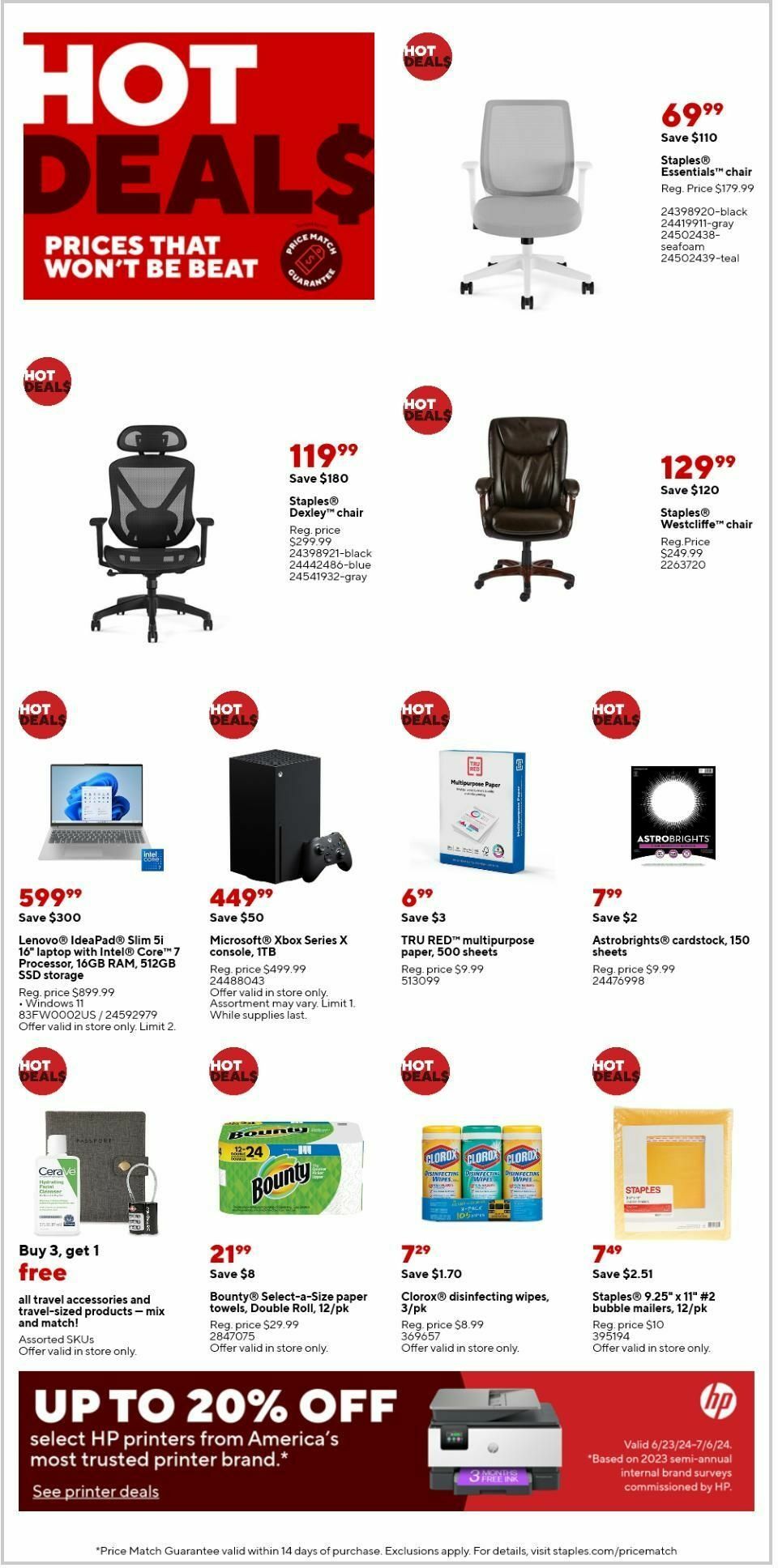 Staples Weekly Ad from June 30