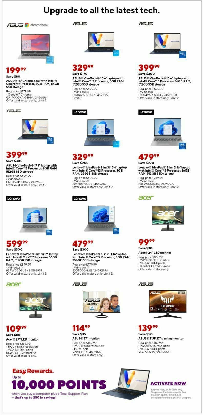 Staples Weekly Ad from September 22