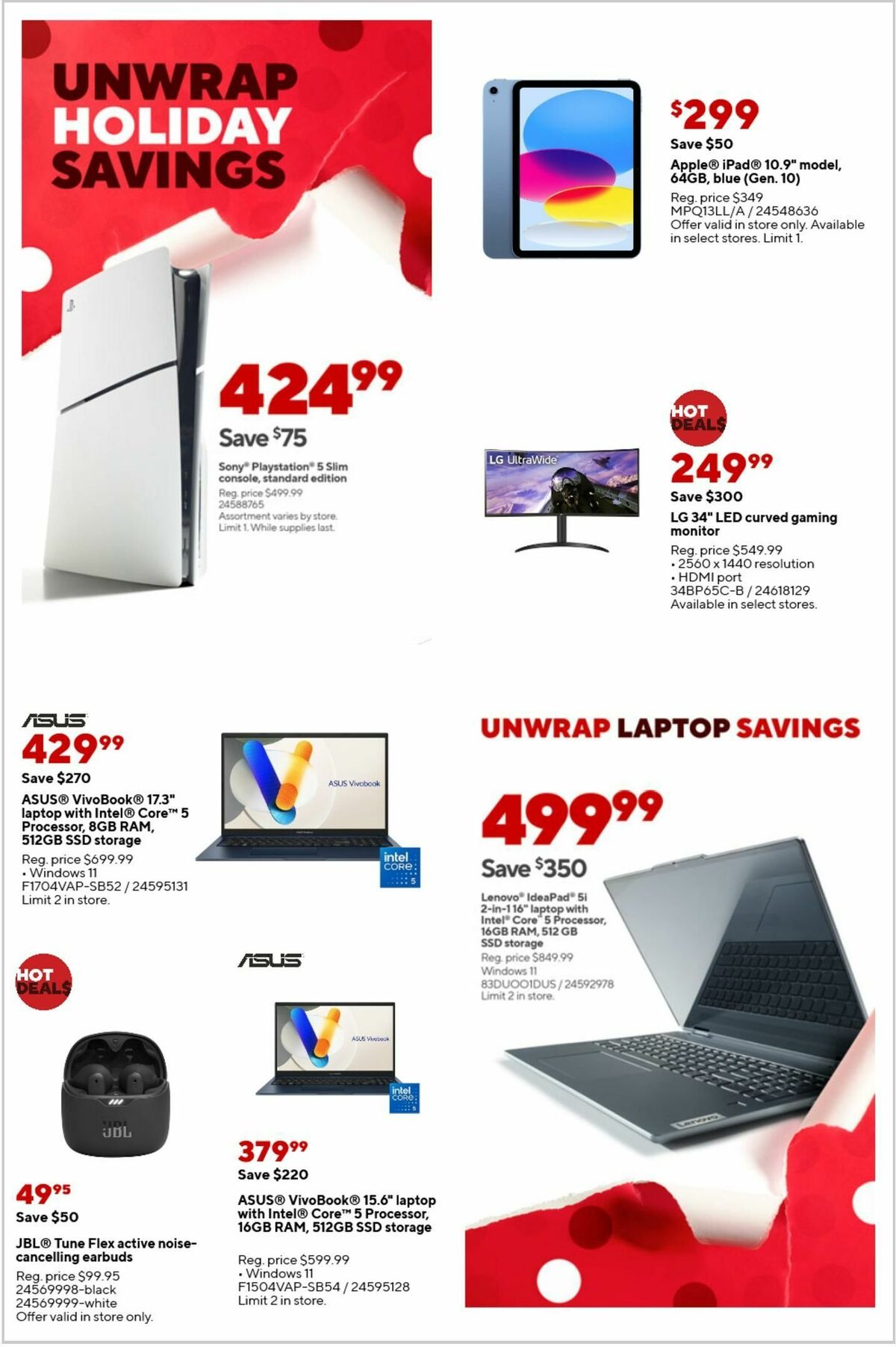 Staples Weekly Ad from December 8