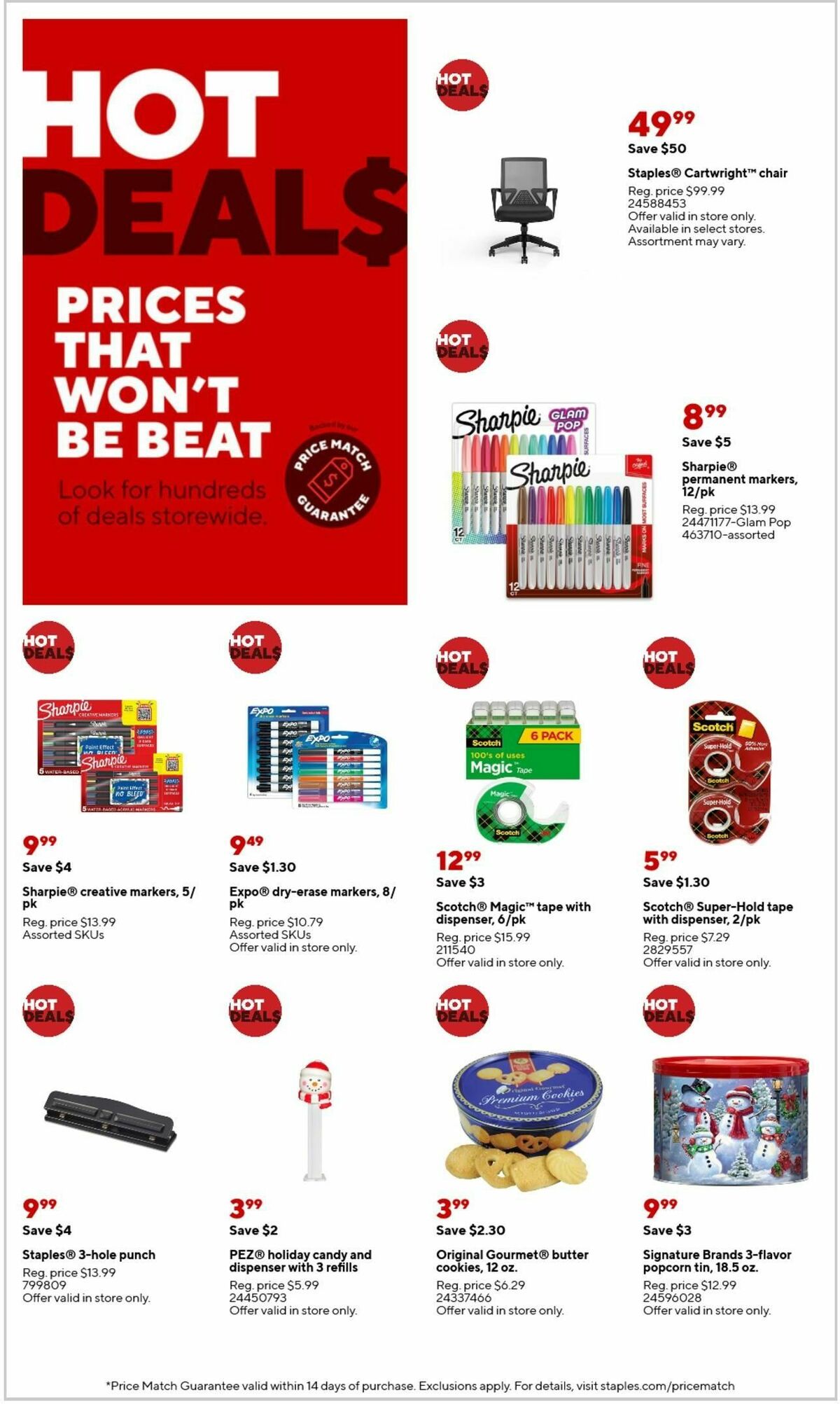 Staples Weekly Ad from December 8
