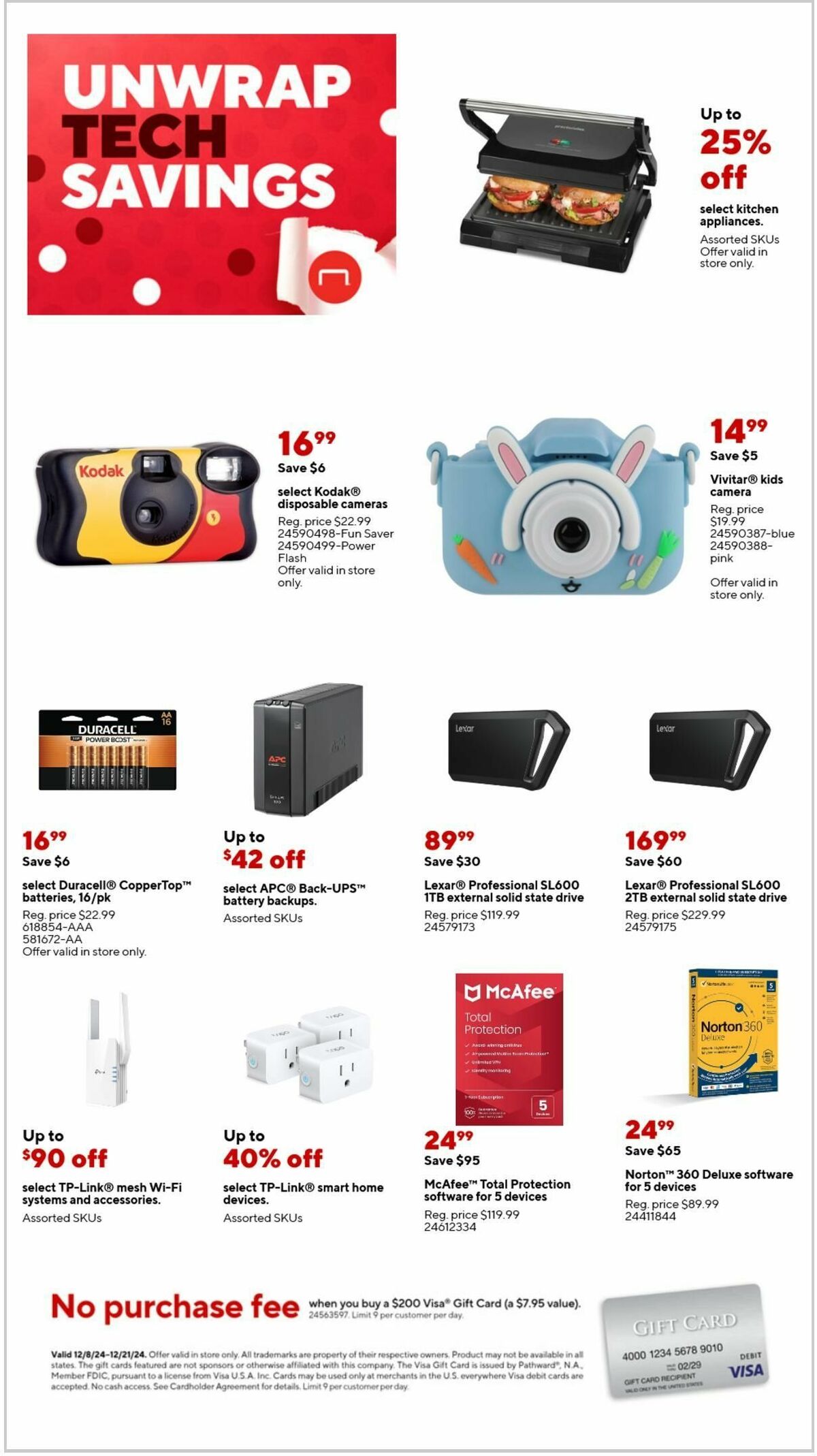 Staples Weekly Ad from December 8