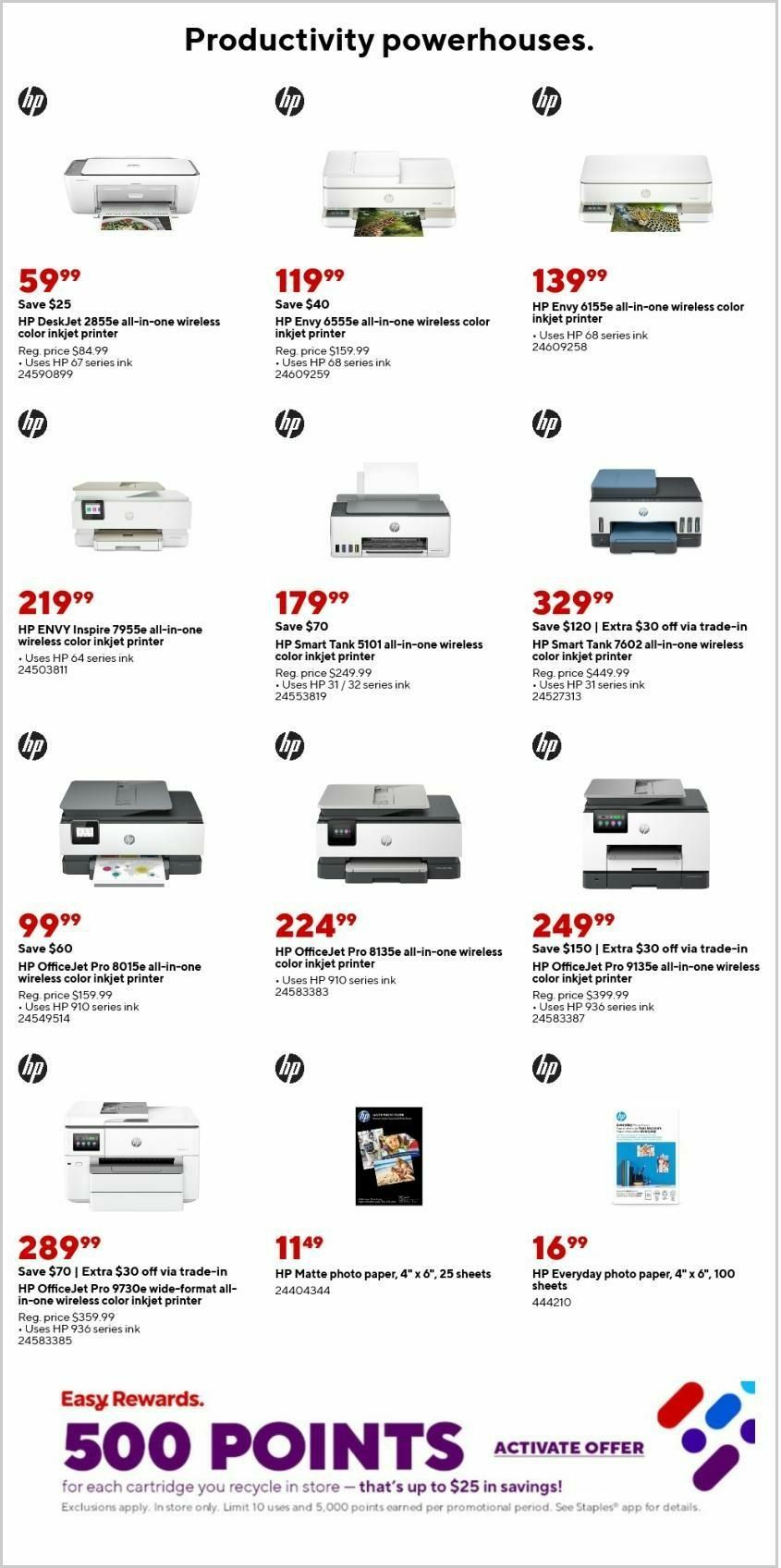 Staples Weekly Ad from January 12