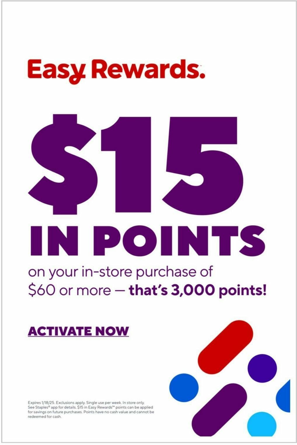 Staples Weekly Ad from January 12