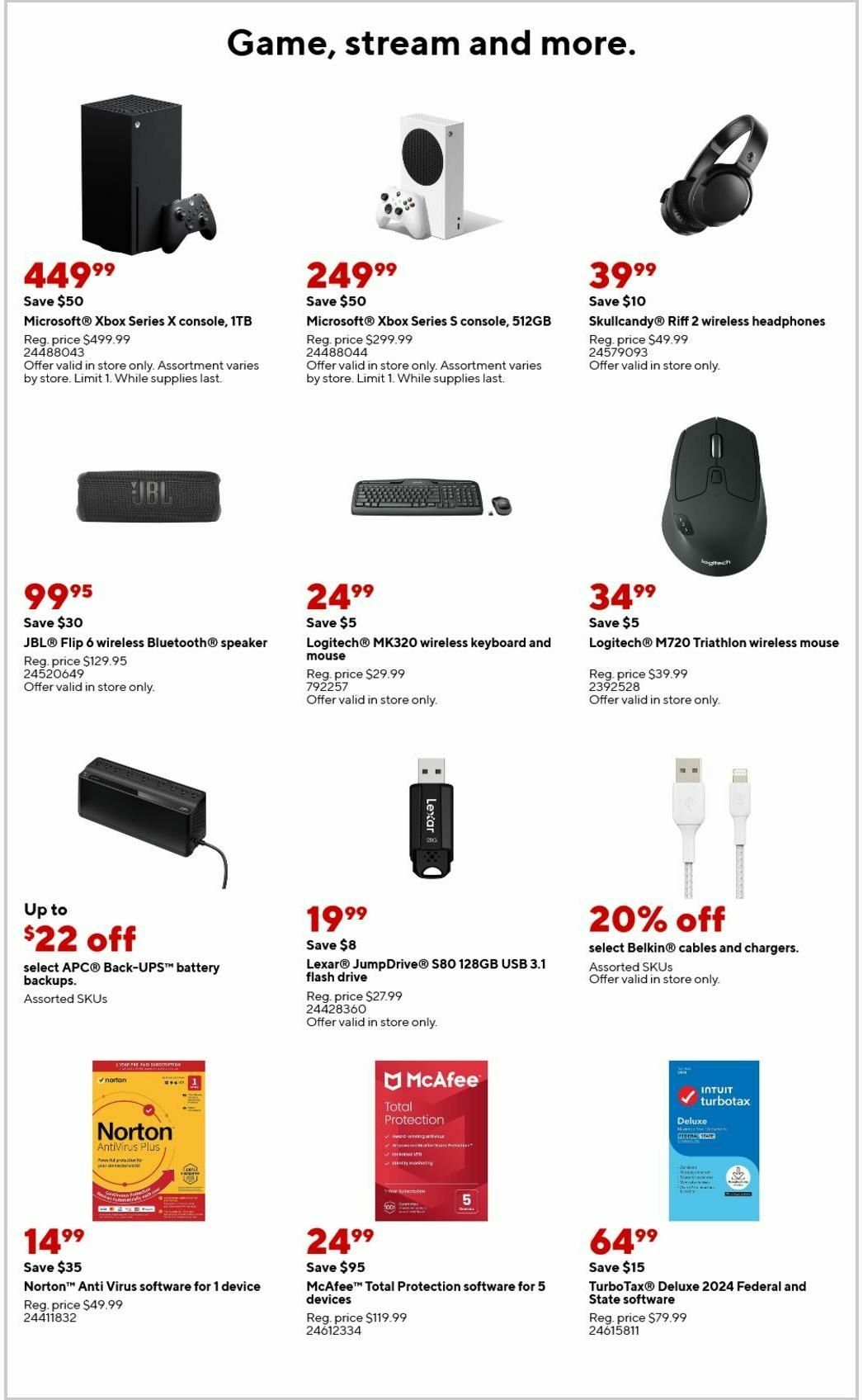 Staples Weekly Ad from January 12