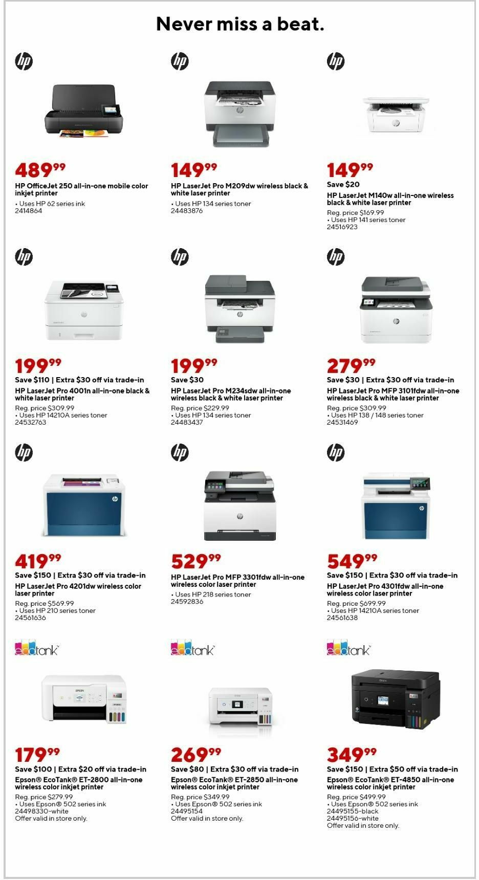 Staples Weekly Ad from January 19