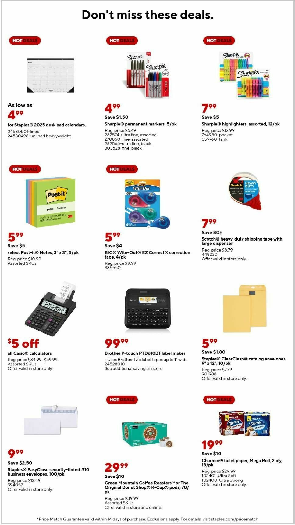Staples Weekly Ad from January 19