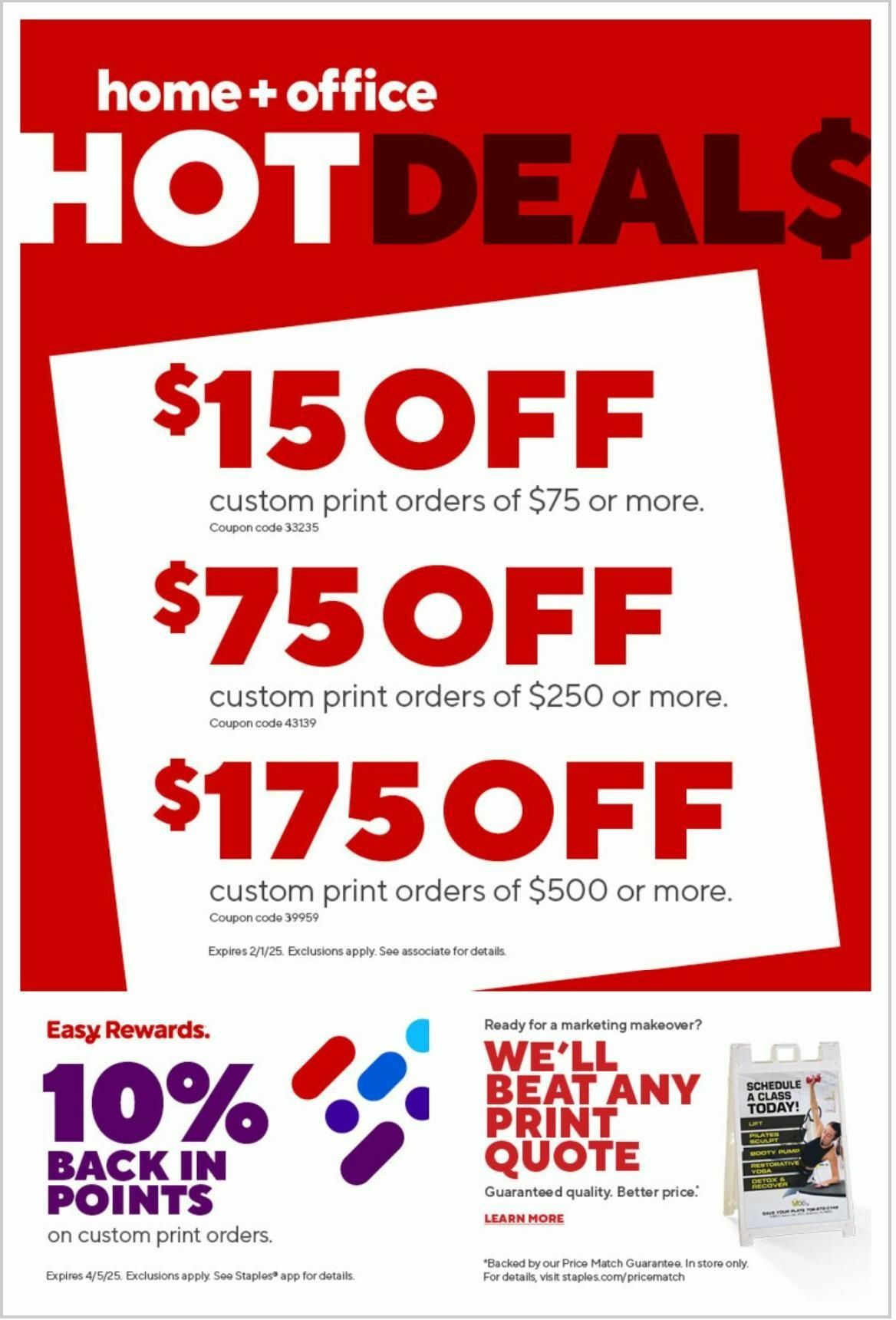 Staples Weekly Ad from January 19