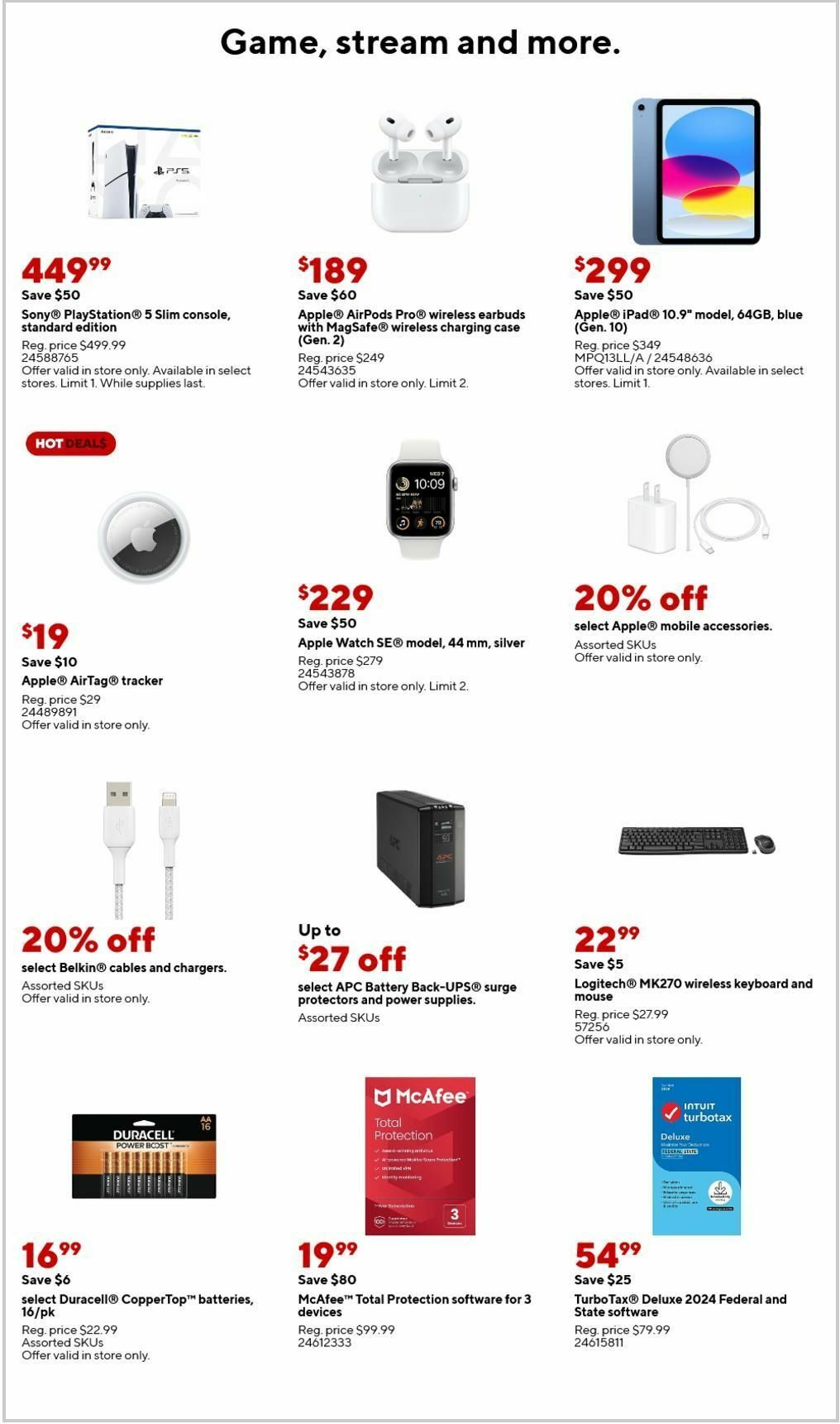 Staples Weekly Ad from January 19