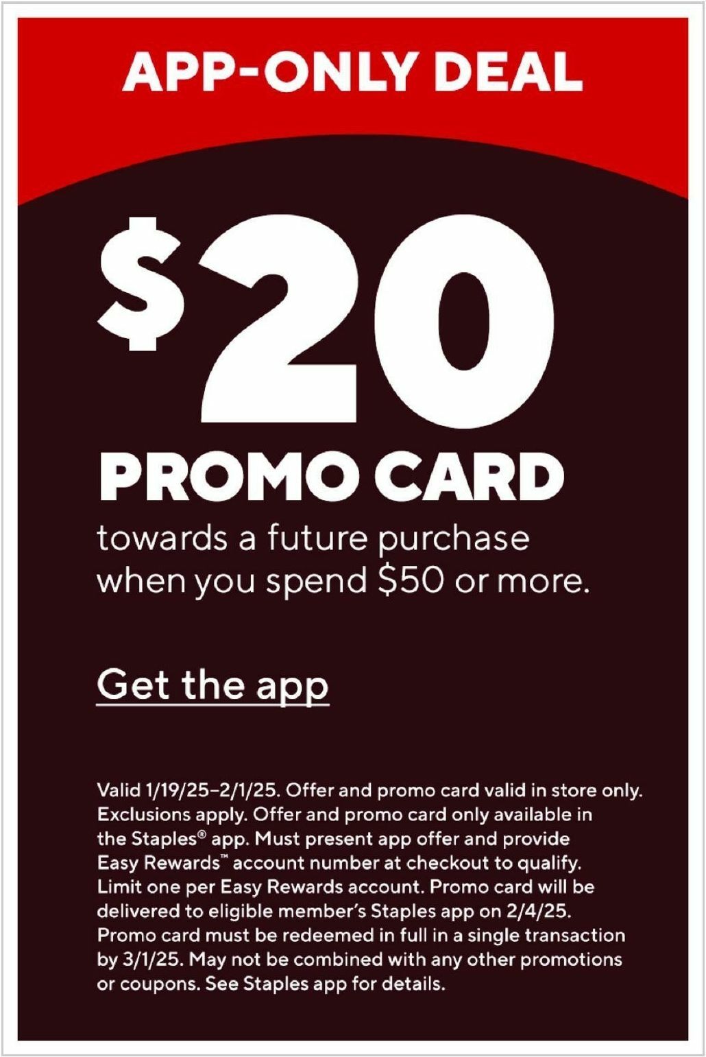 Staples Weekly Ad from January 19