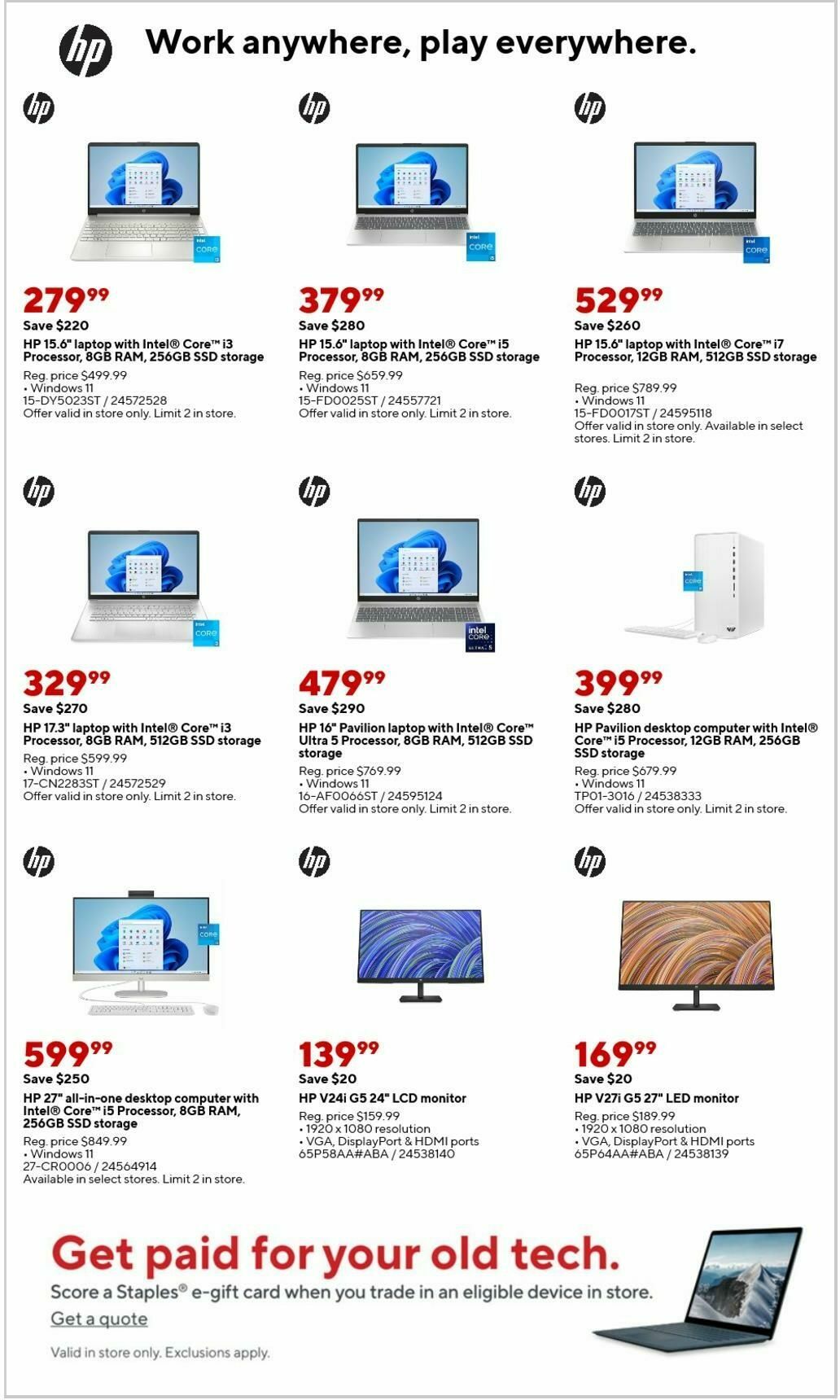 Staples Weekly Ad from January 26