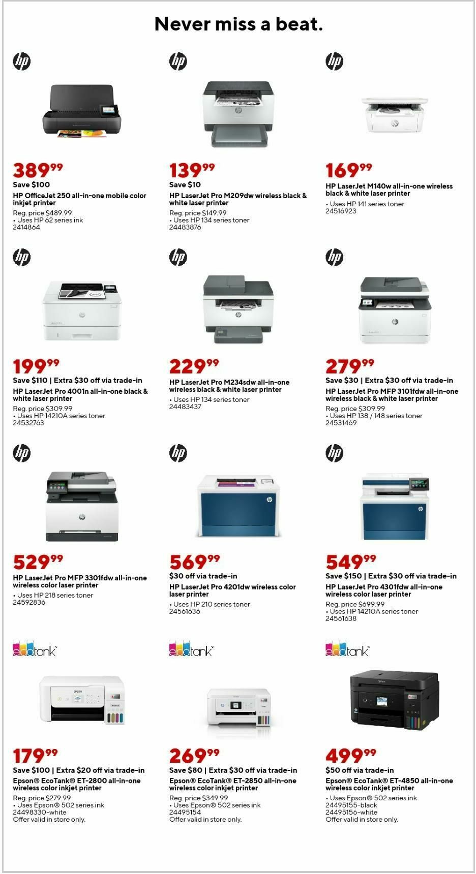 Staples Weekly Ad from January 26