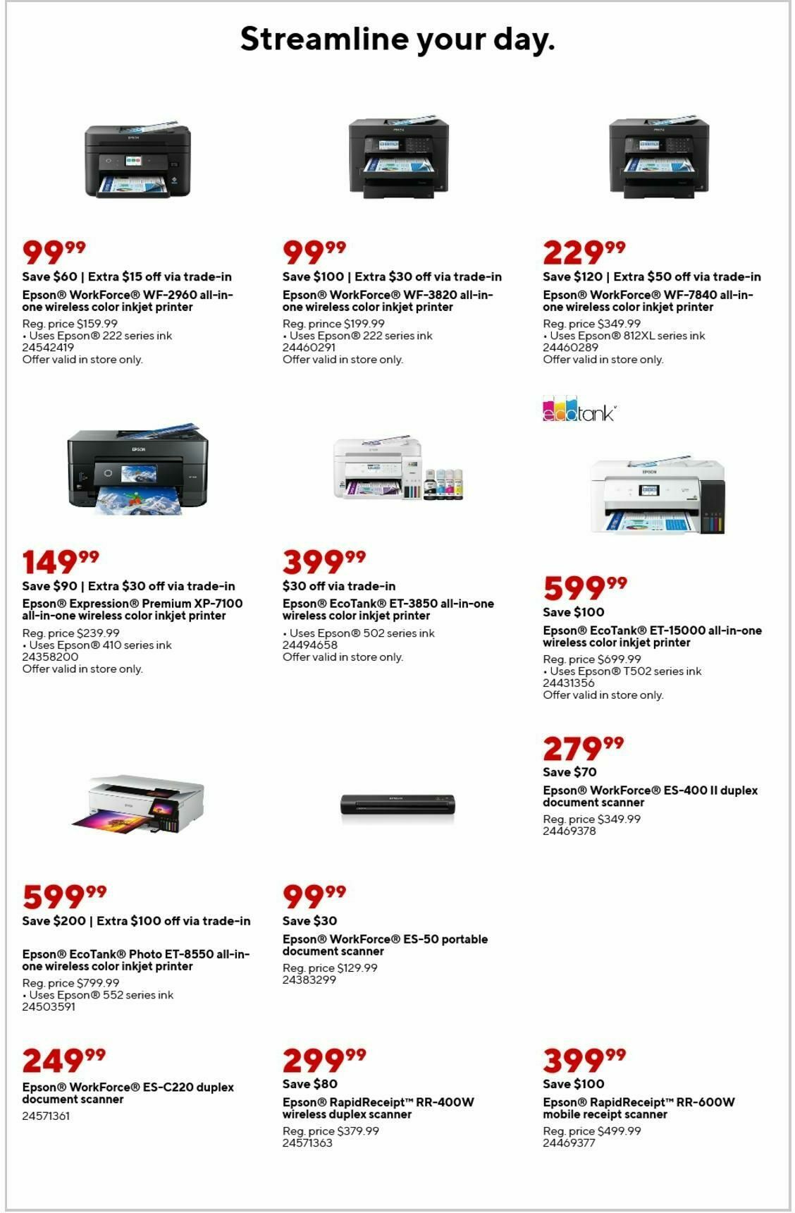 Staples Weekly Ad from January 26
