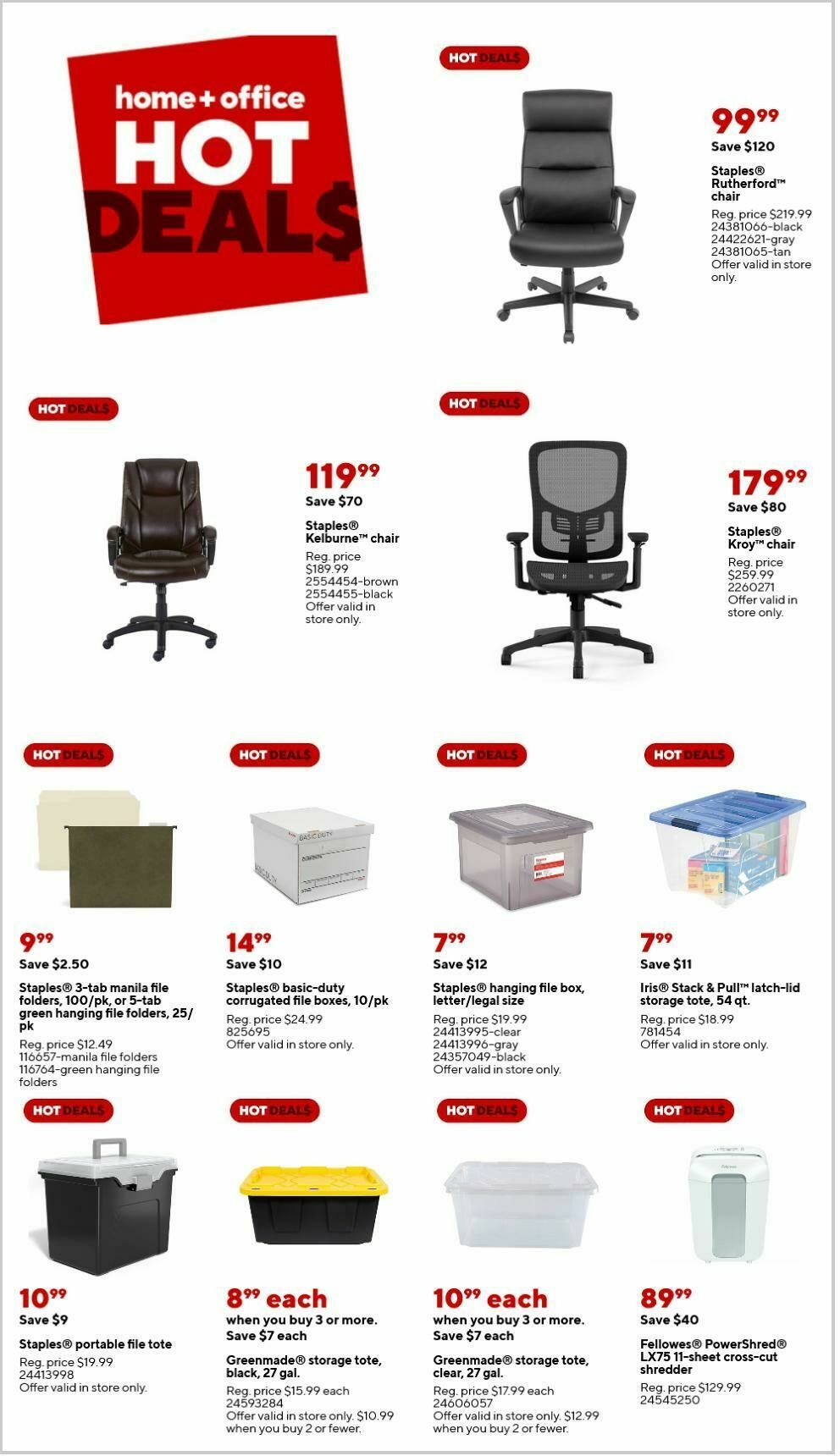 Staples Weekly Ad from January 26