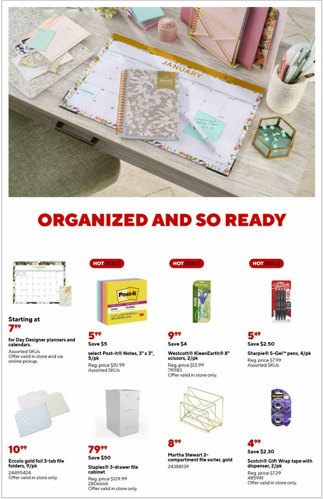 Staples Weekly Ad from January 26