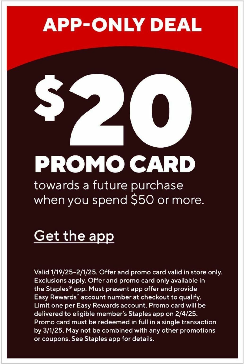 Staples Weekly Ad from January 26