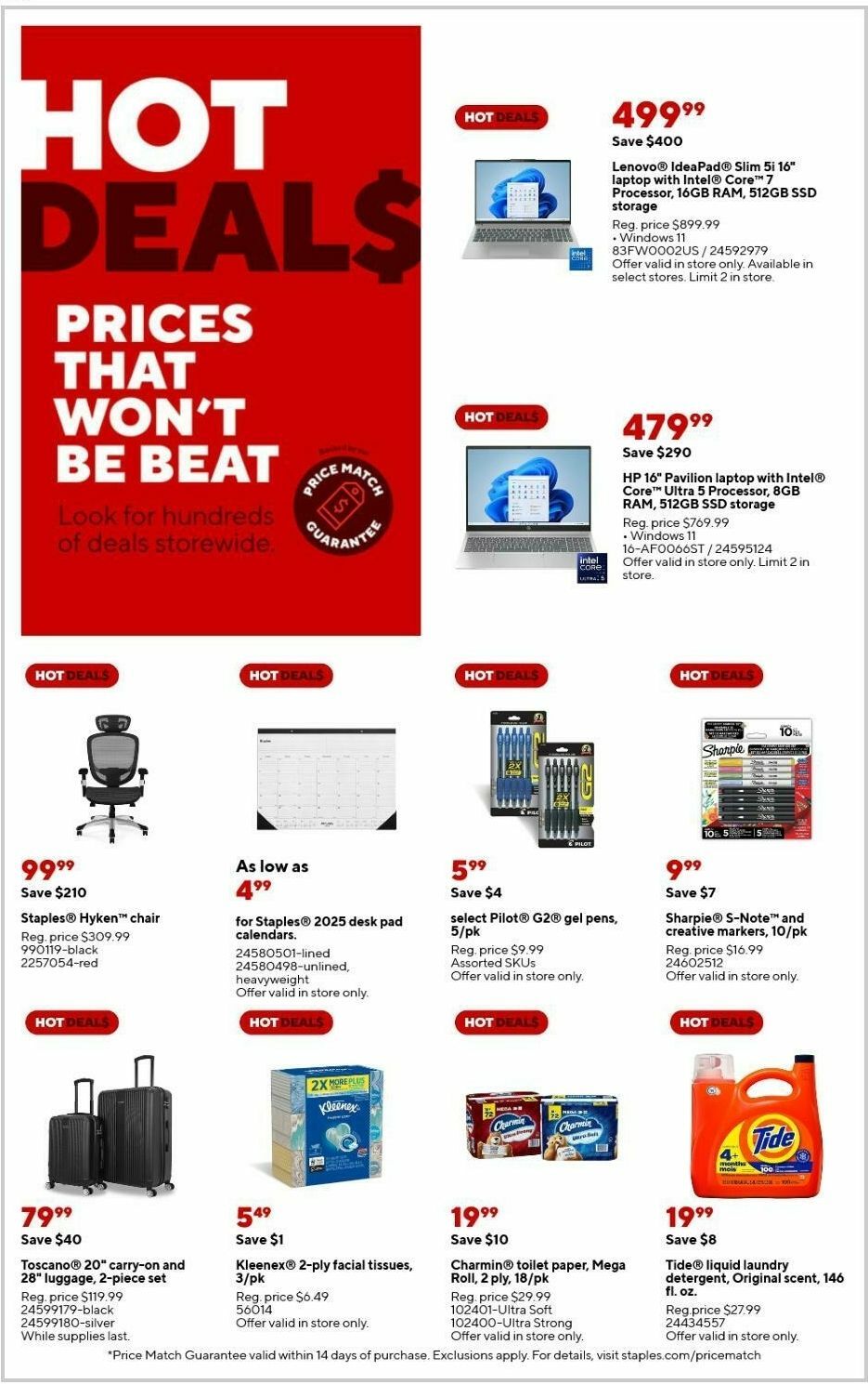 Staples Weekly Ad from February 2