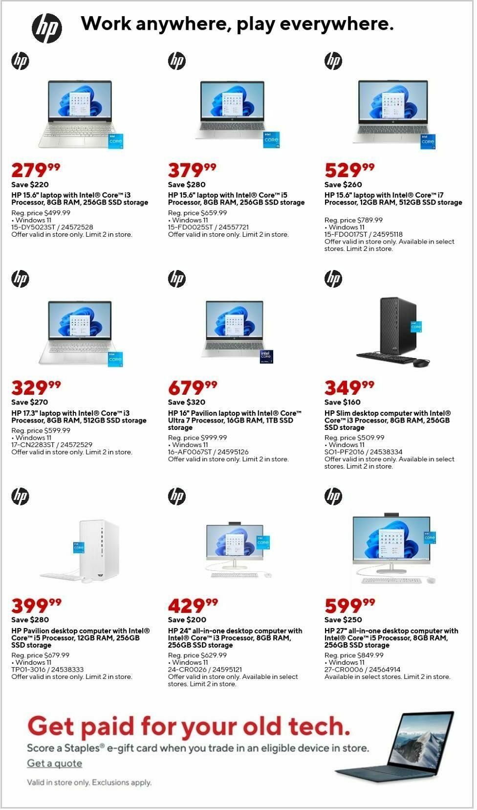 Staples Weekly Ad from February 2