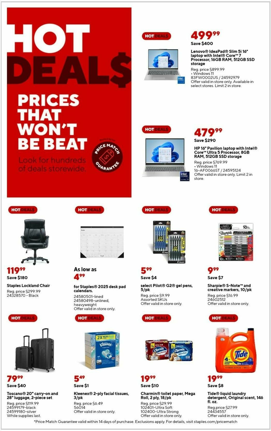 Staples Weekly Ad from February 9