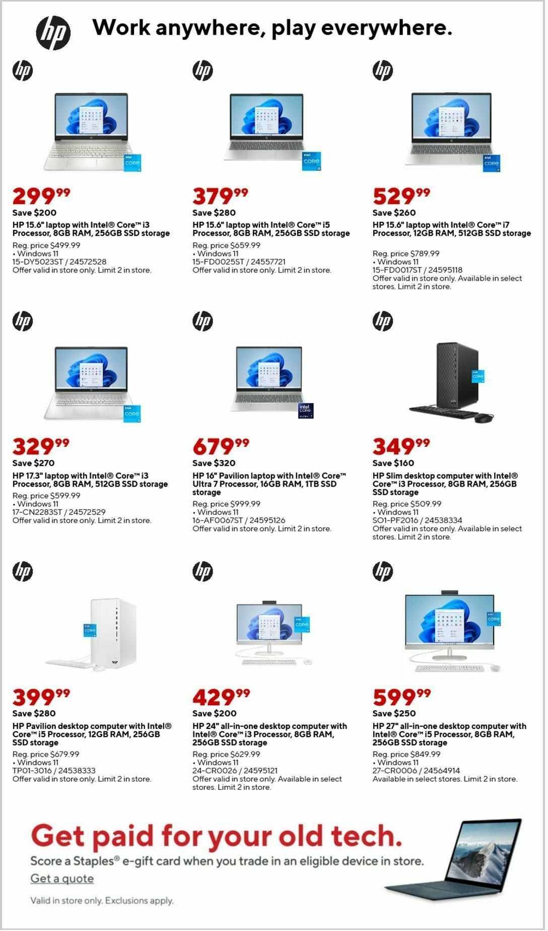Staples Weekly Ad from February 9