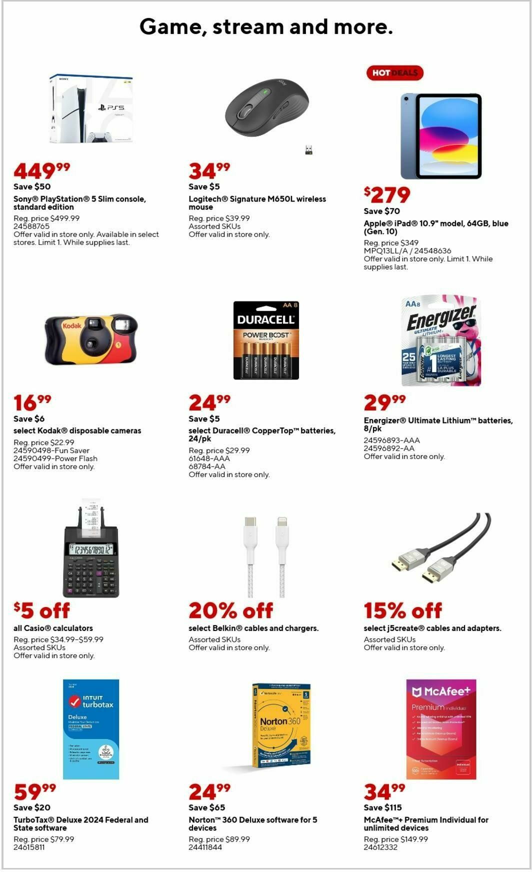 Staples Weekly Ad from February 16