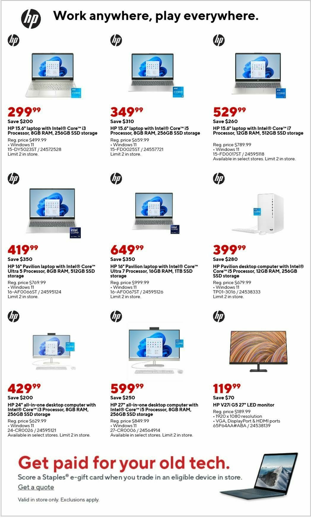 Staples Weekly Ad from February 16