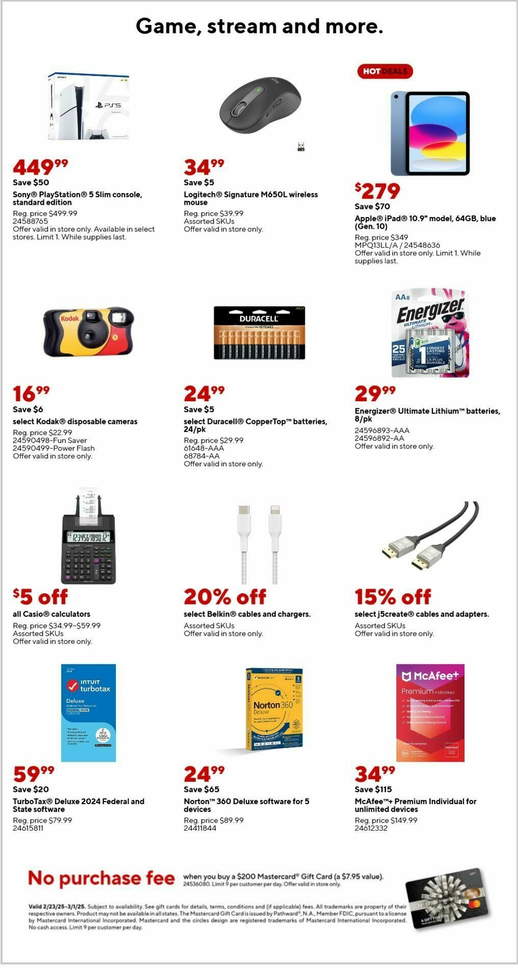 Staples Weekly Ad from February 23