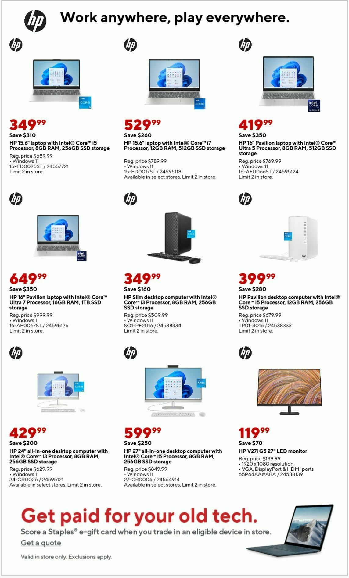 Staples Weekly Ad from February 23
