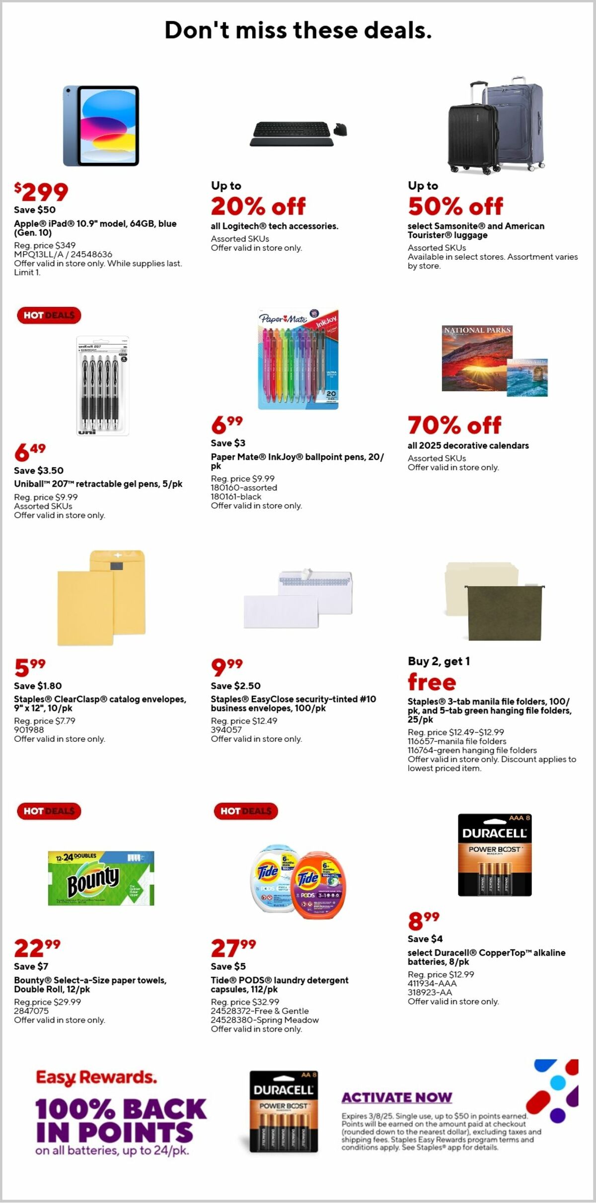 Staples Weekly Ad from March 2