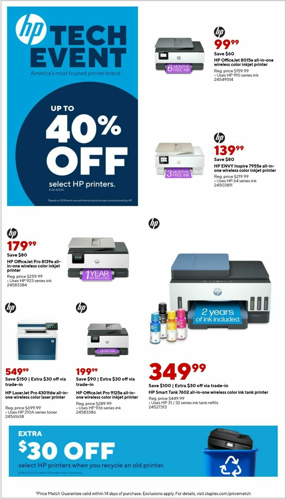 Staples Weekly Ad from March 9