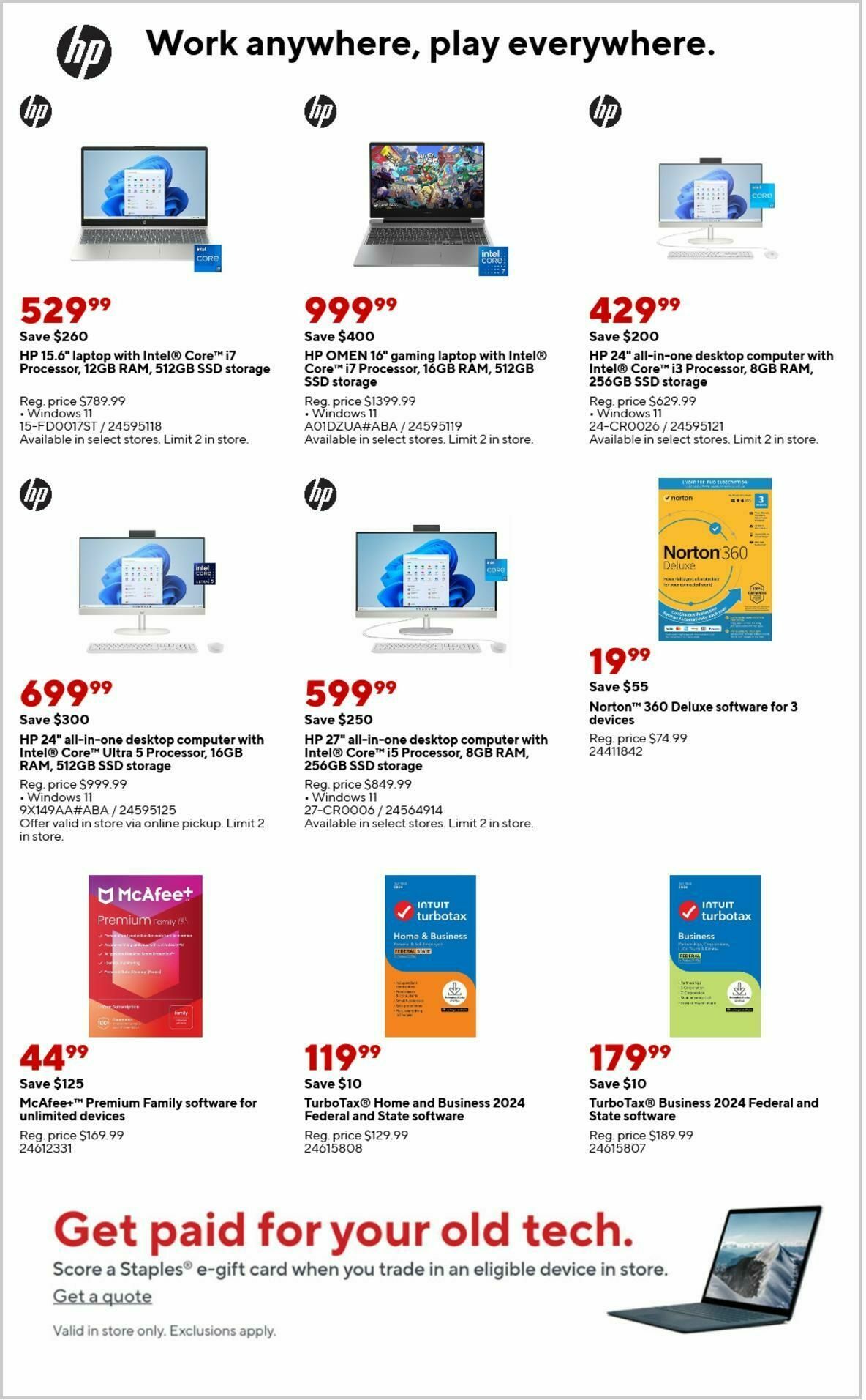 Staples Weekly Ad from March 9