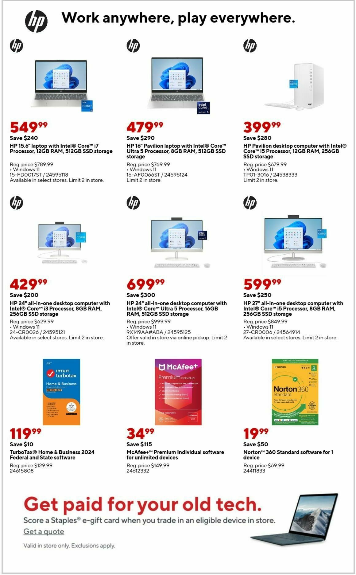 Staples Weekly Ad from March 16