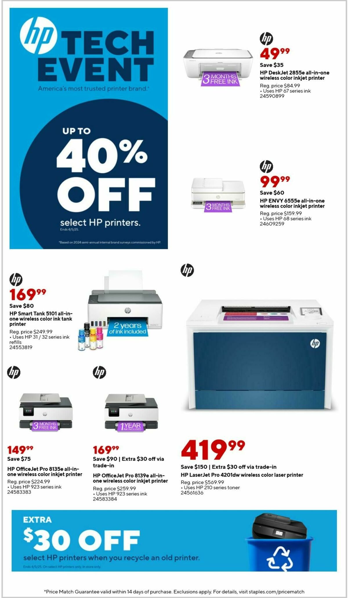 Staples Weekly Ad from March 23
