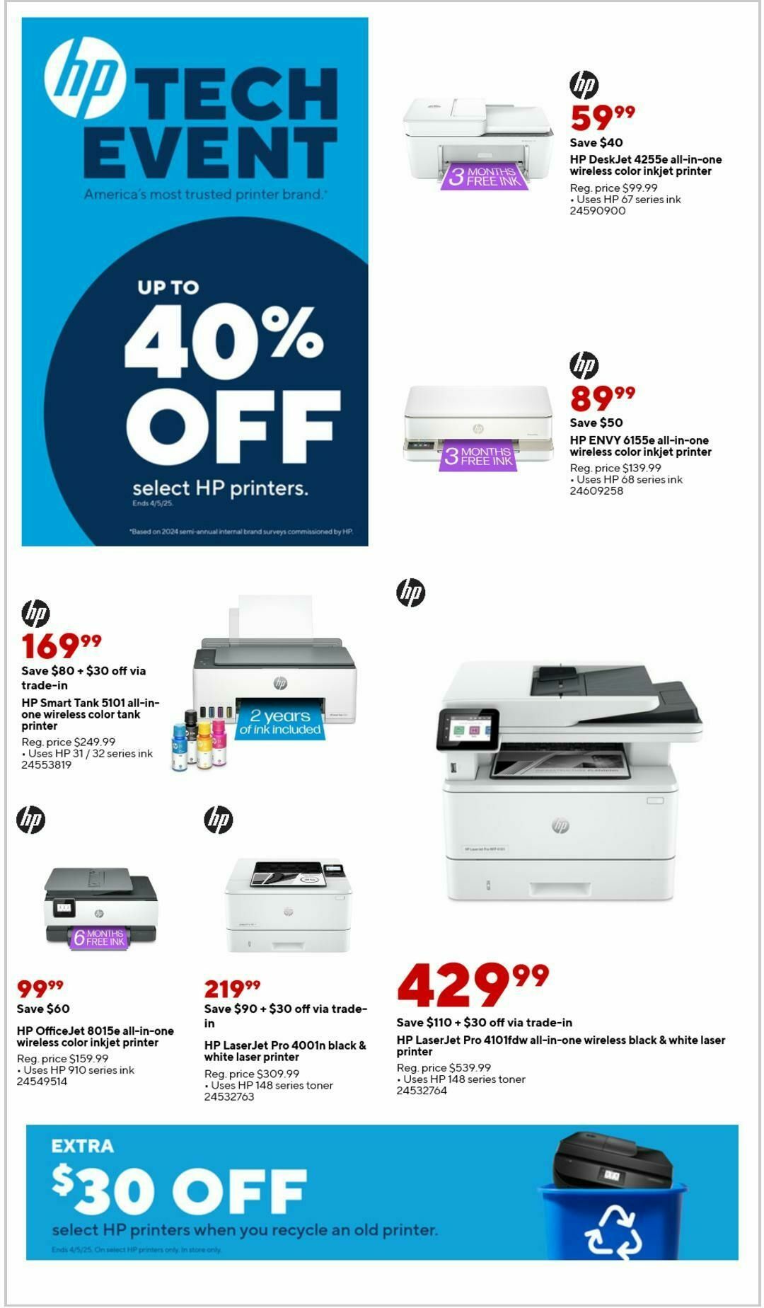 Staples Weekly Ad from March 30