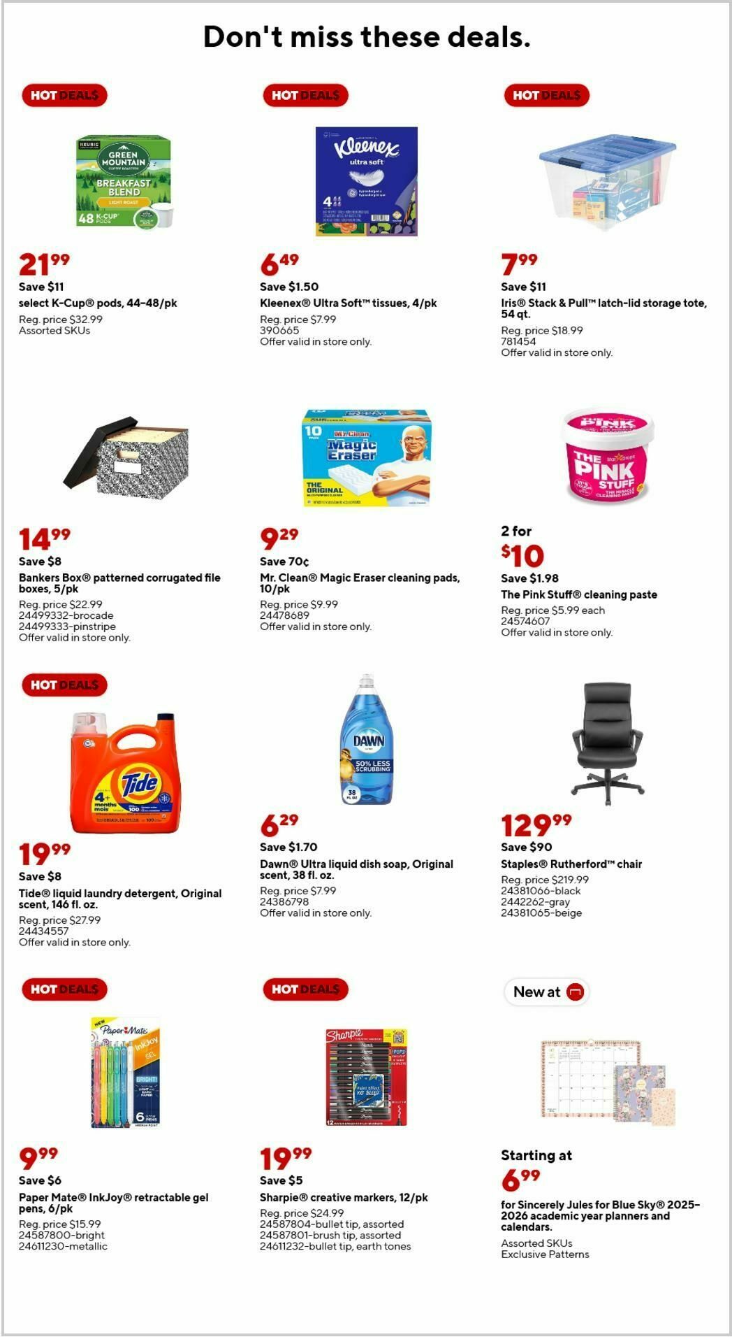 Staples Weekly Ad from April 6