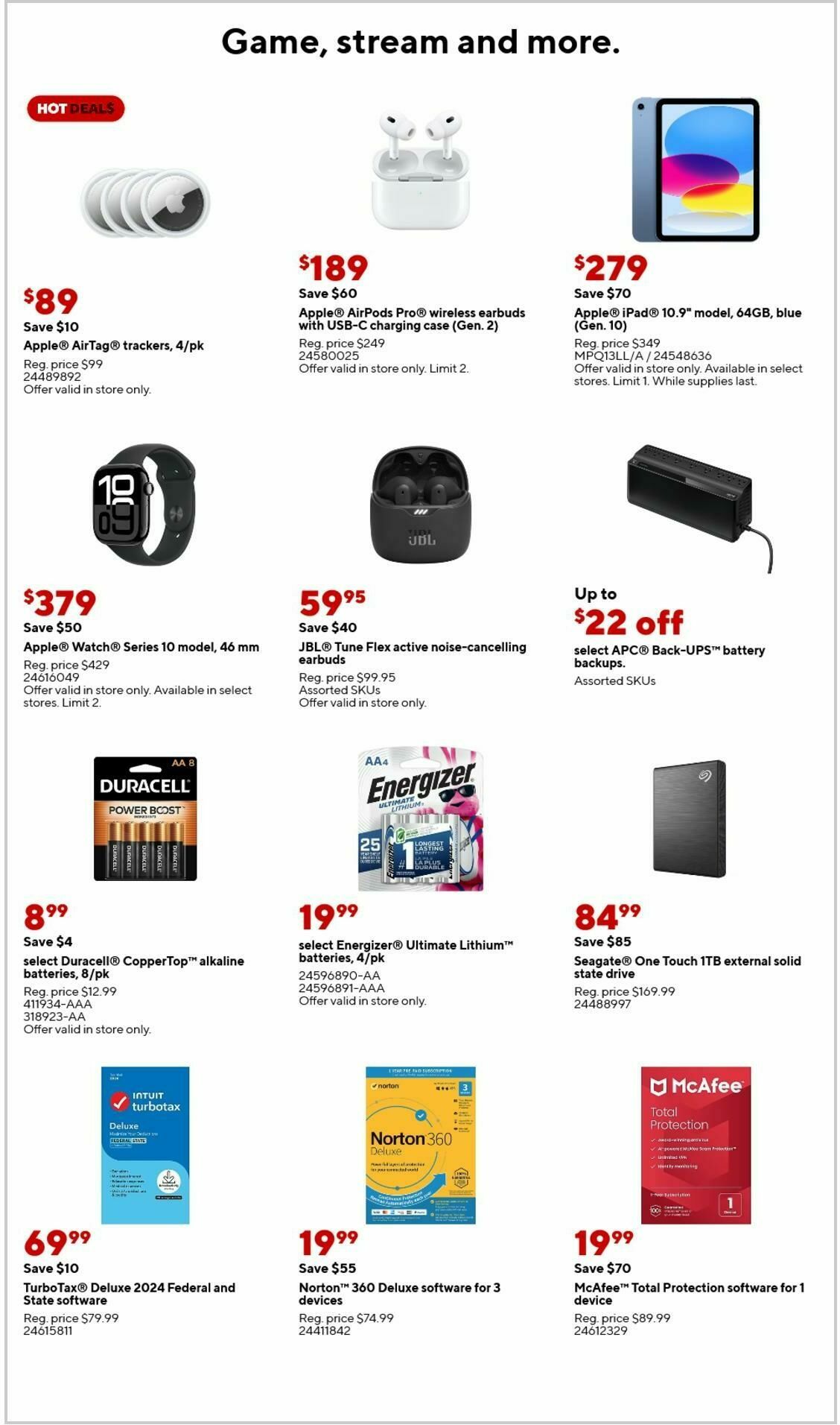 Staples Weekly Ad from April 6