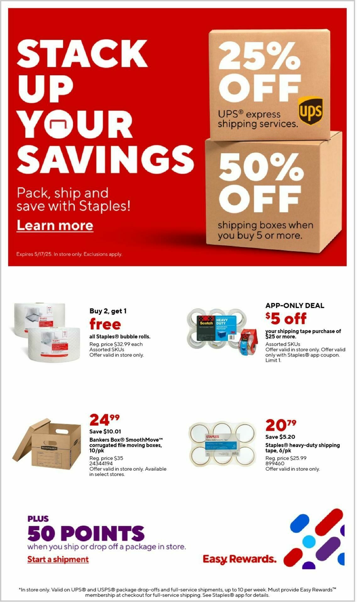 Staples Weekly Ad from April 13