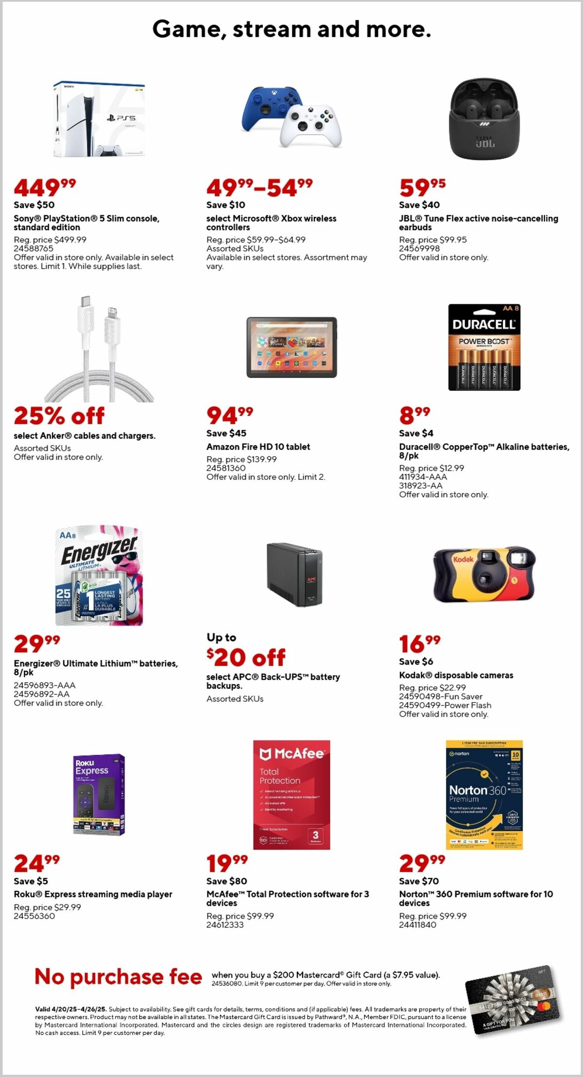 Staples Weekly Ad from April 20