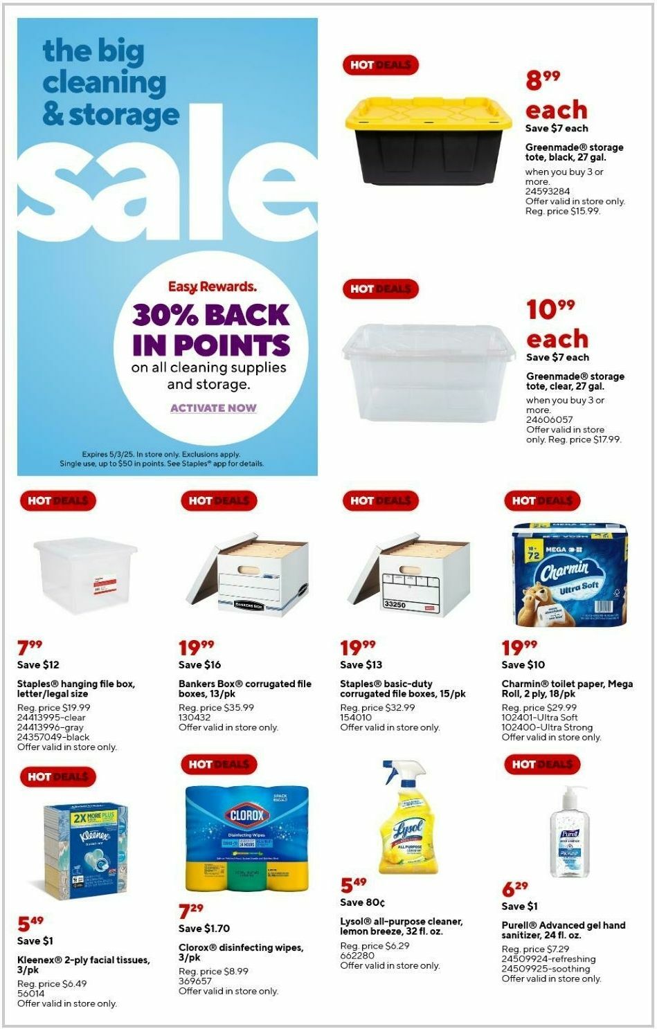 Staples Weekly Ad from April 27