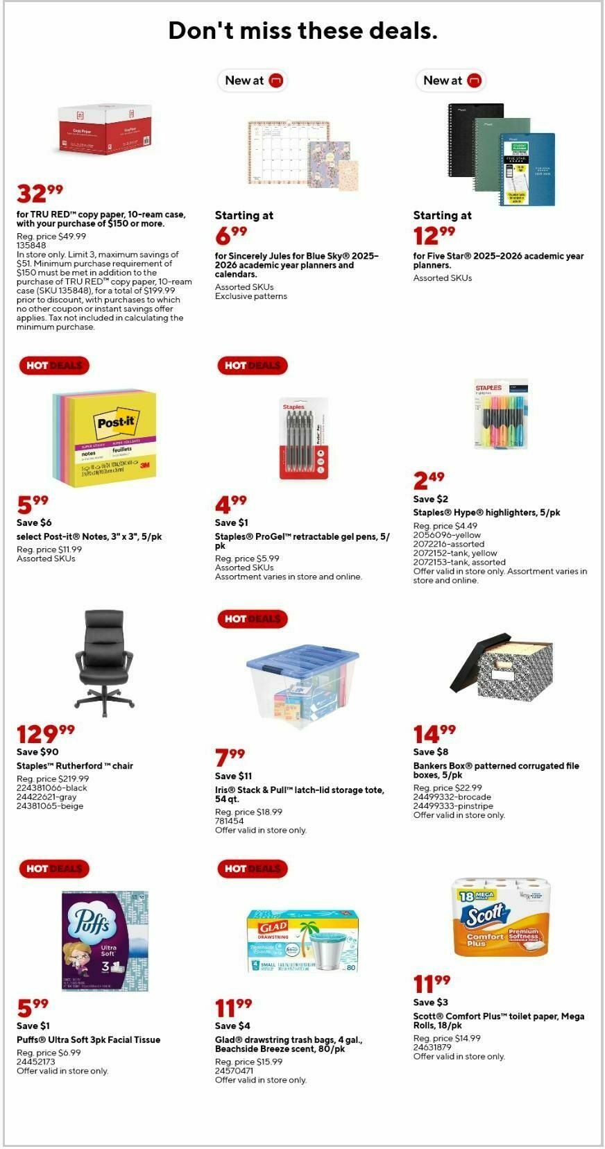 Staples Weekly Ad from April 27