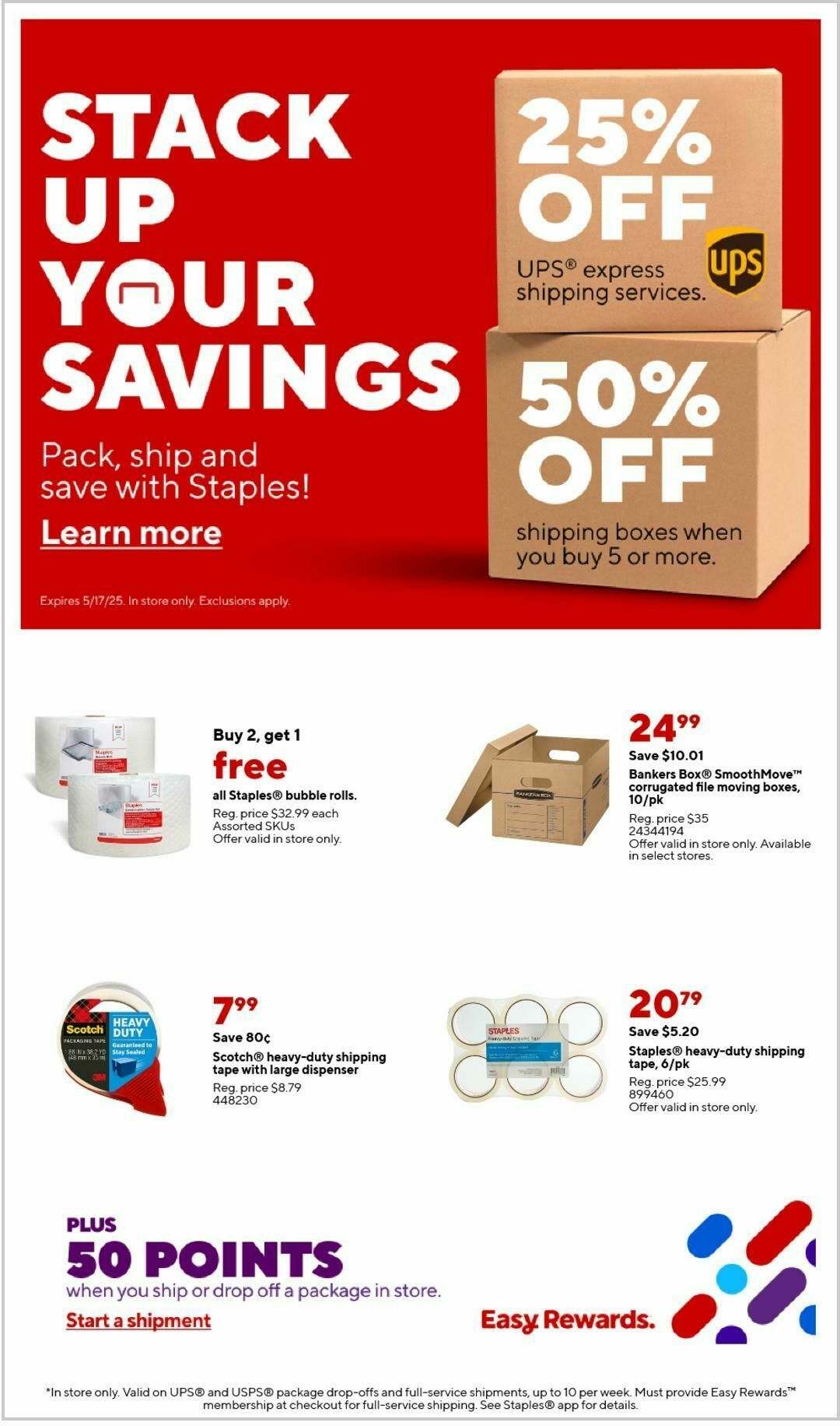 Staples Weekly Ad from May 4