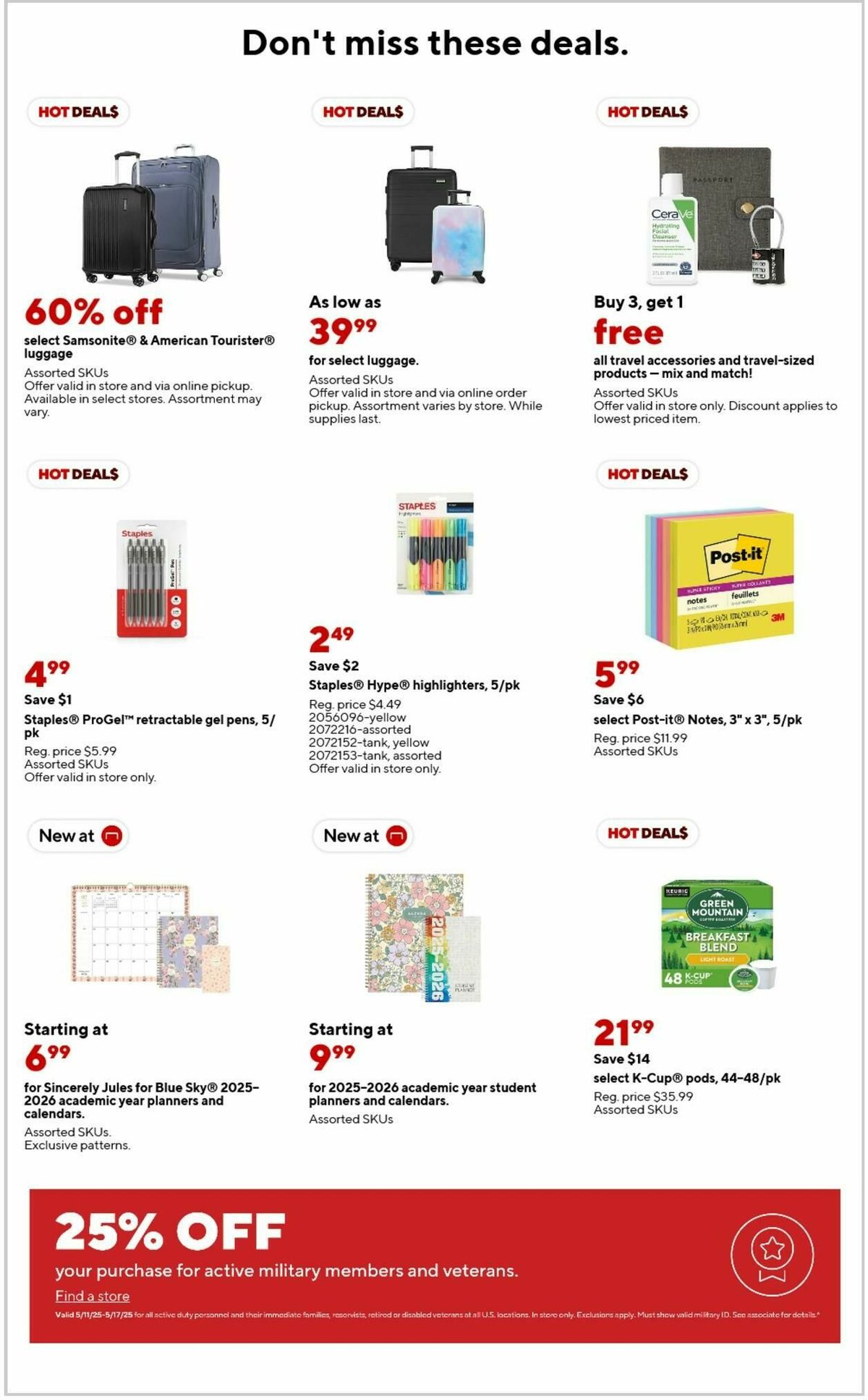 Staples Weekly Ad from May 11