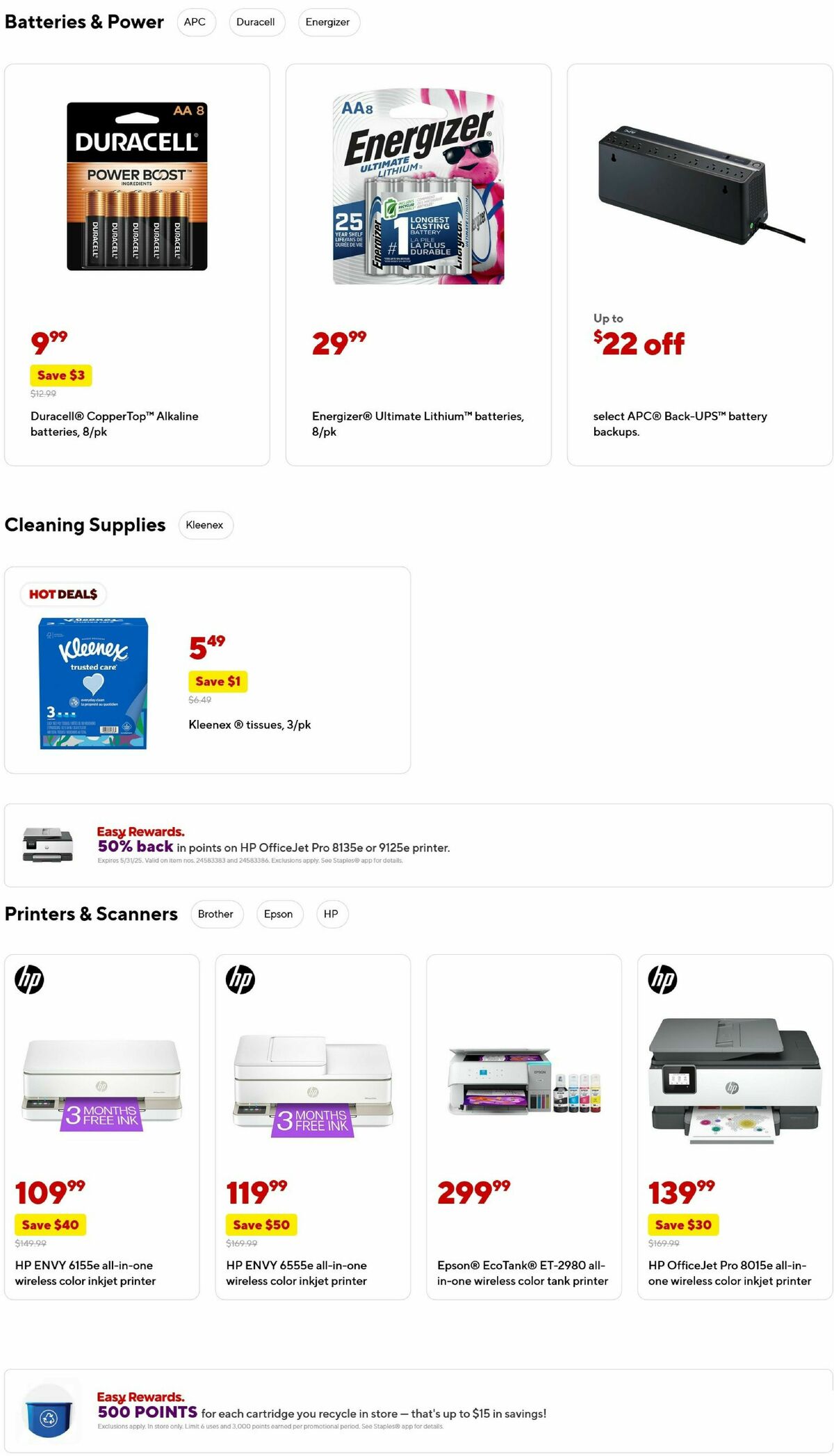 Staples Weekly Ad from May 18