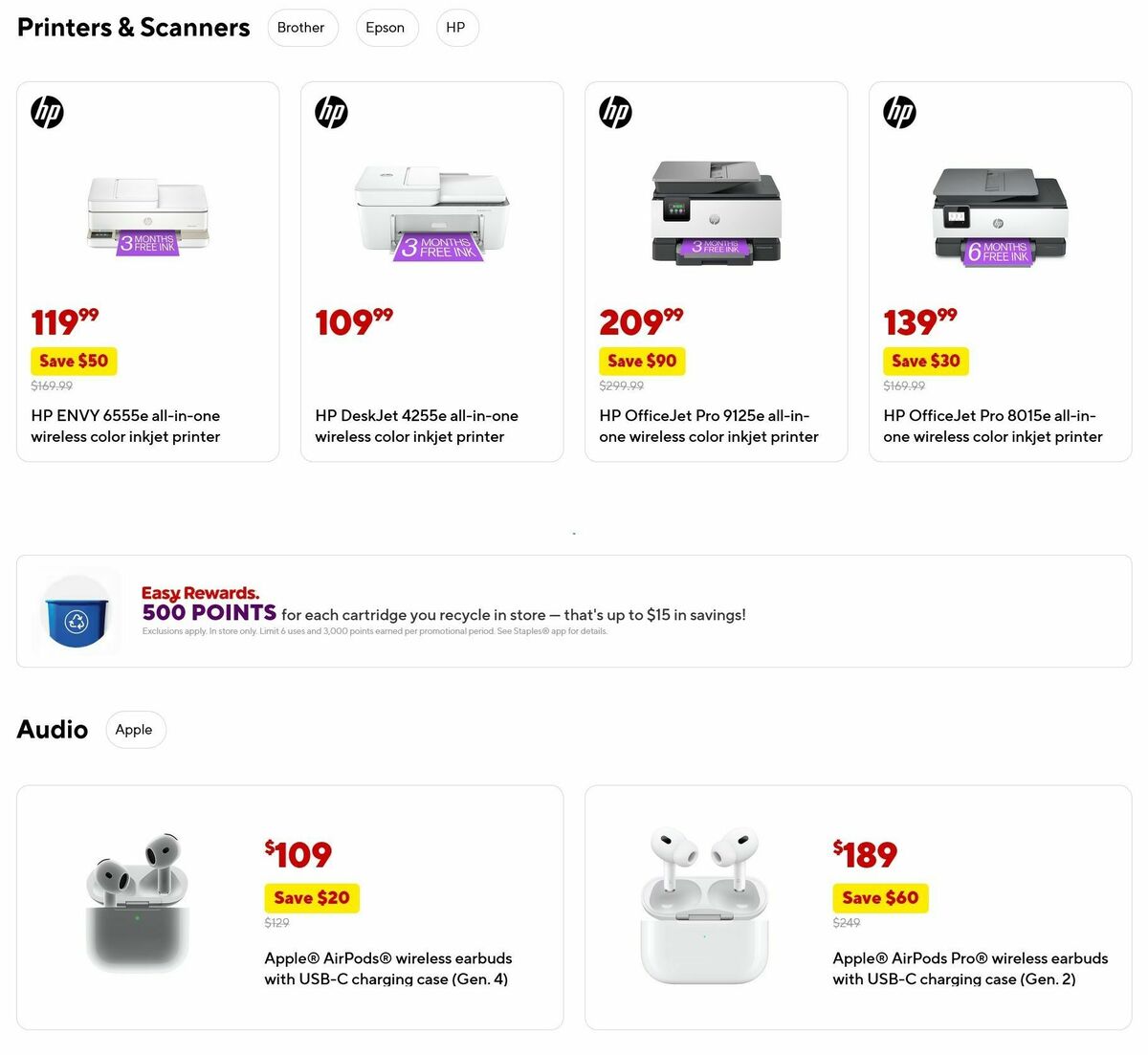 Staples Weekly Ad from May 25
