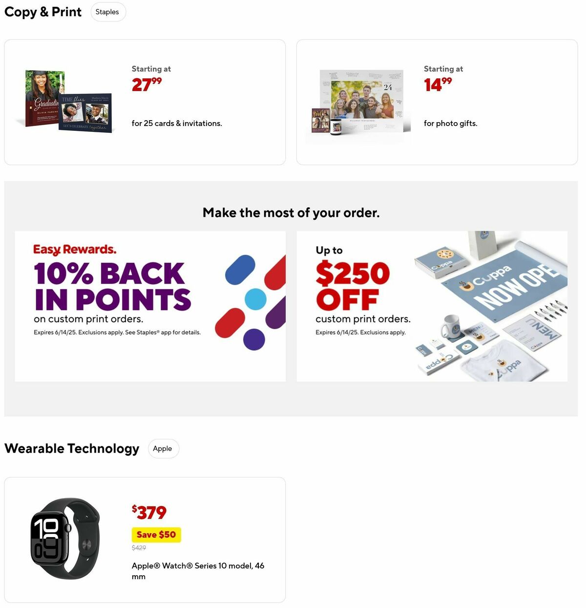 Staples Weekly Ad from May 25