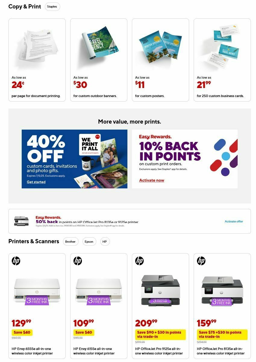 Staples Weekly Ad from June 15