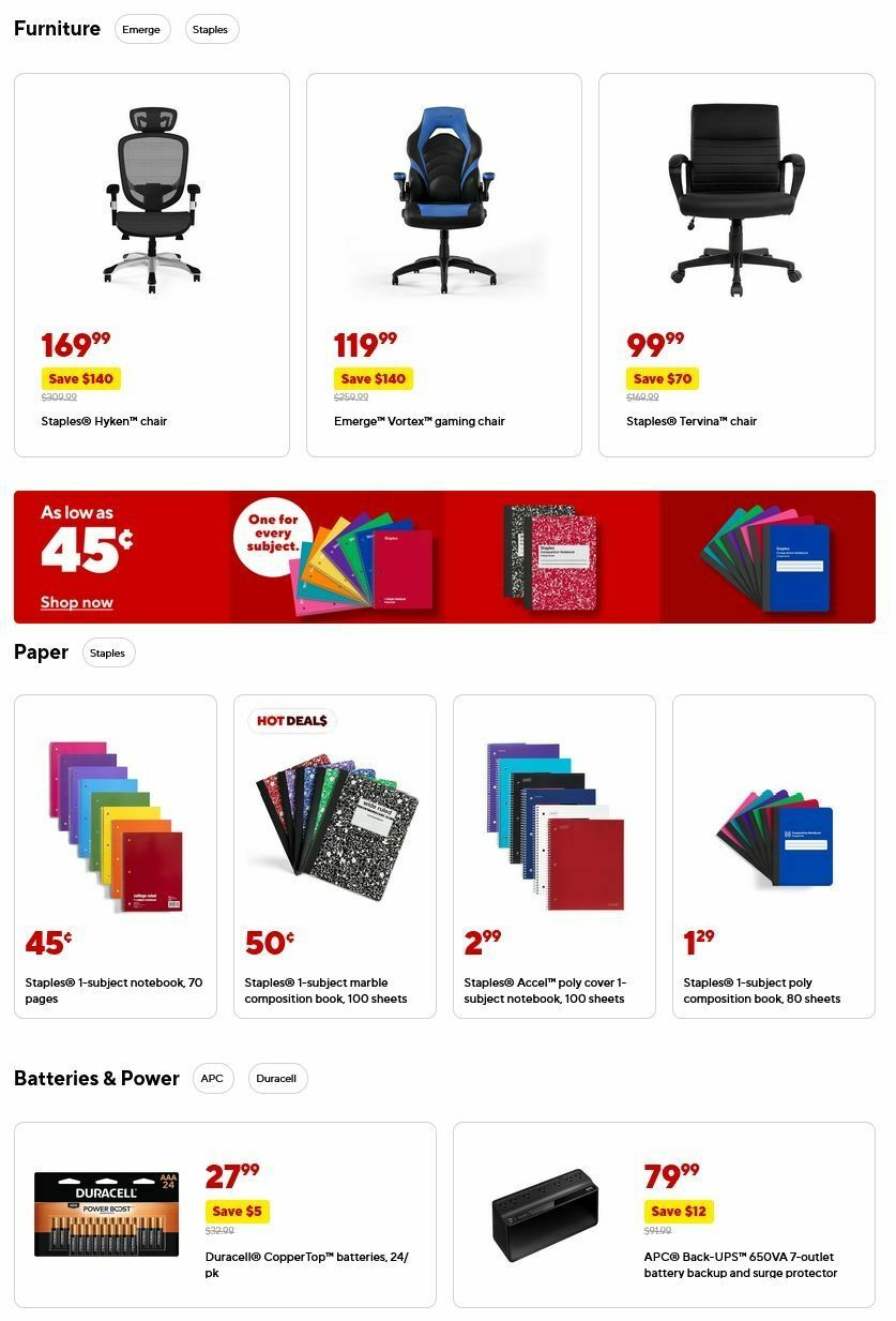 Staples Weekly Ad from June 15