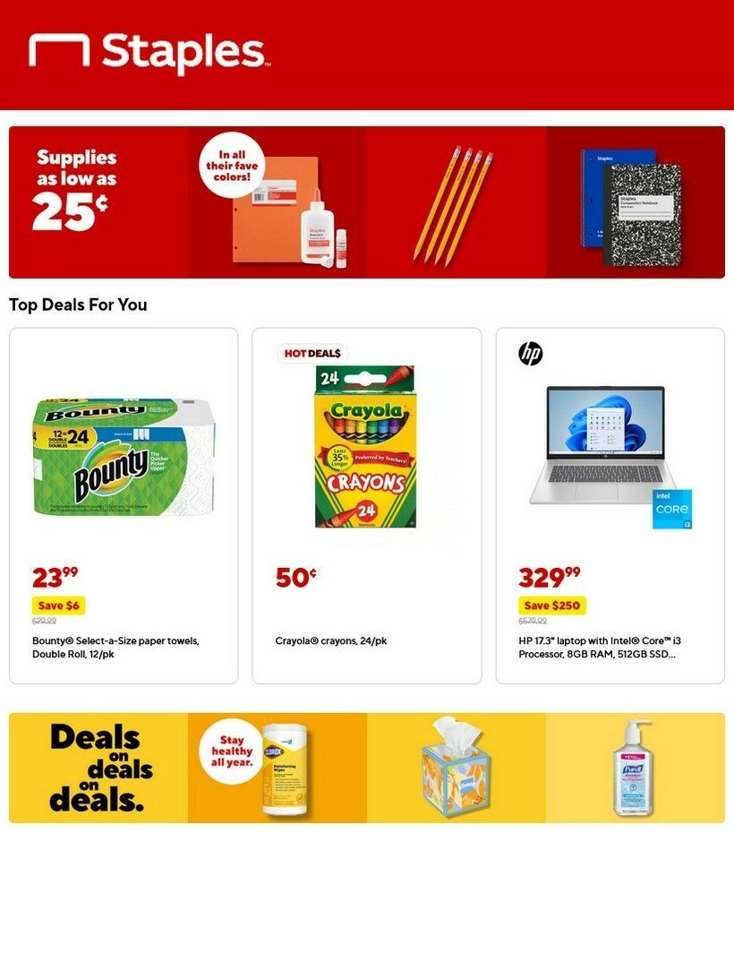 Staples Weekly Ad from June 22