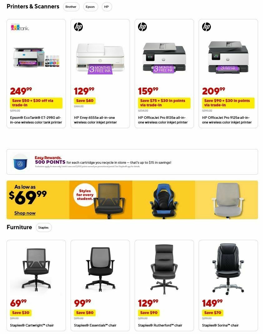 Staples Weekly Ad from June 22