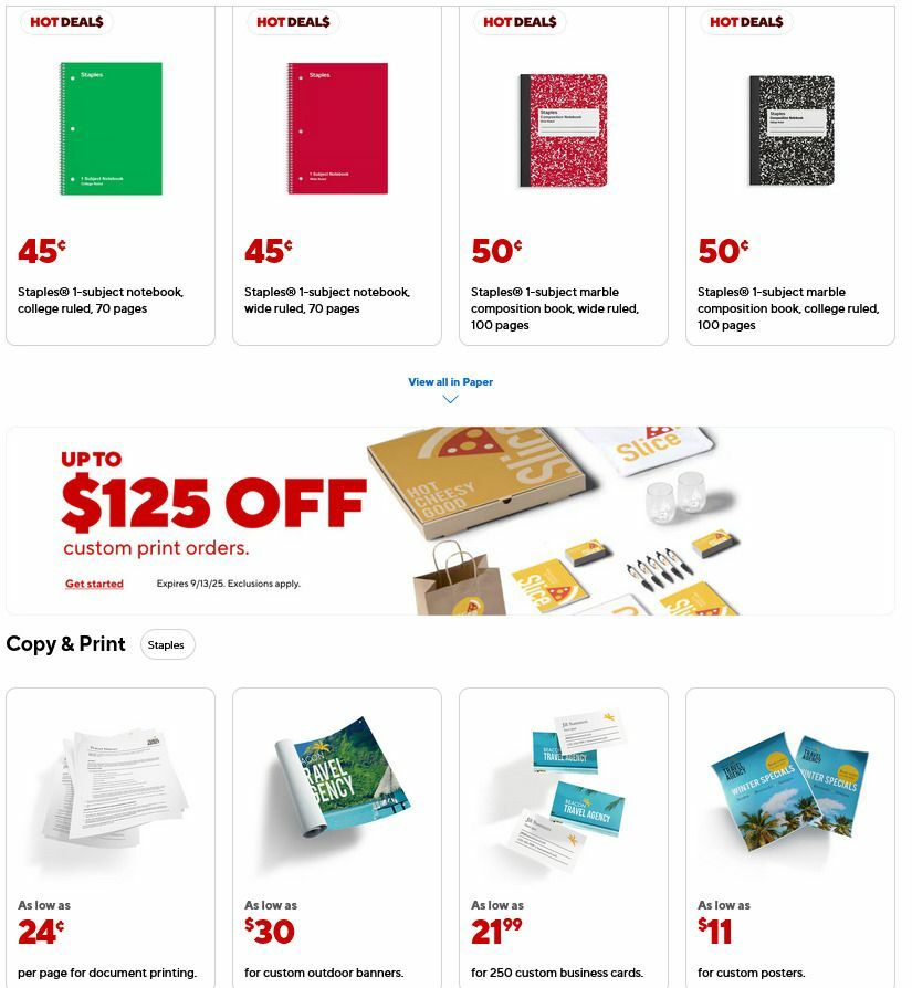 Staples Weekly Ad from June 22